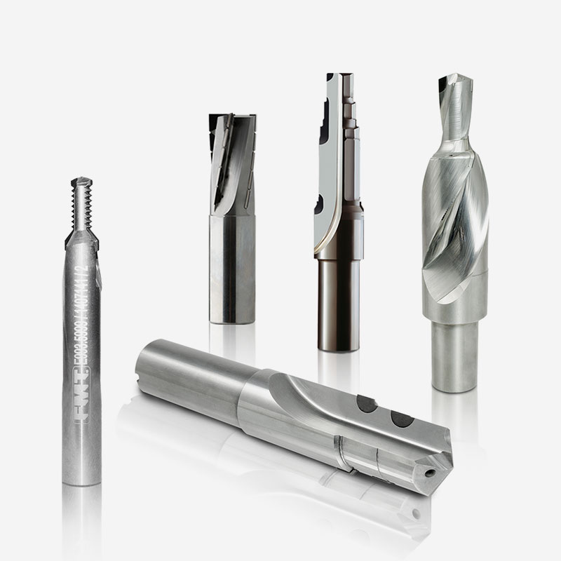 Brazed PCD-CBN from solid Carbide body